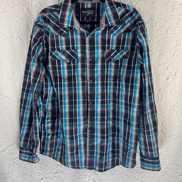 Moon shine spirit button up shirt, long sleeves - Picture 4 of 6